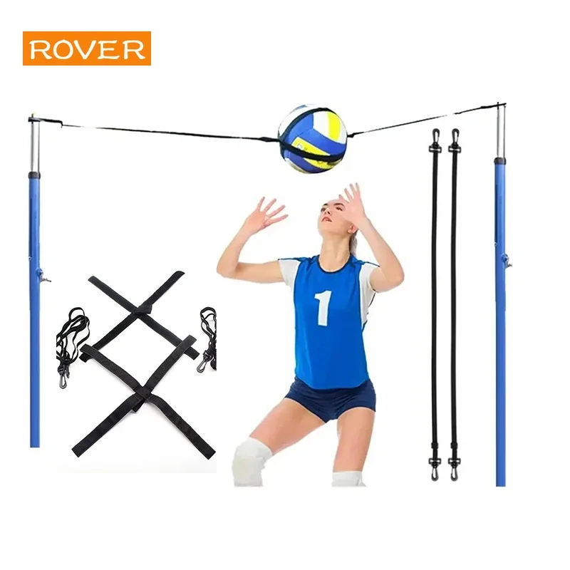 Adjustable Volleyball Training Equipment Aid Volleyball Trainer Elastic Belt for Beginners Setting Improves Serving Playing