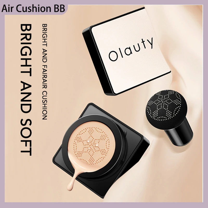 Olauty Bb Air Cushion Mushroom Head Cc Cream Concealer Foundation Cream Brighten Skin Tone