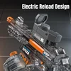 Children Simulated Flame Electric Water Gun Sensor Light High Pressure Automatic Watergun Summer Outdoor Beach Pool Toy for Kids 4