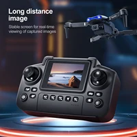 New E88 E99 Drone Remote Control with Screen Dual Camera Optical Flow Localization 2.4G RC Quadcopter One-button Take-off Drones 2