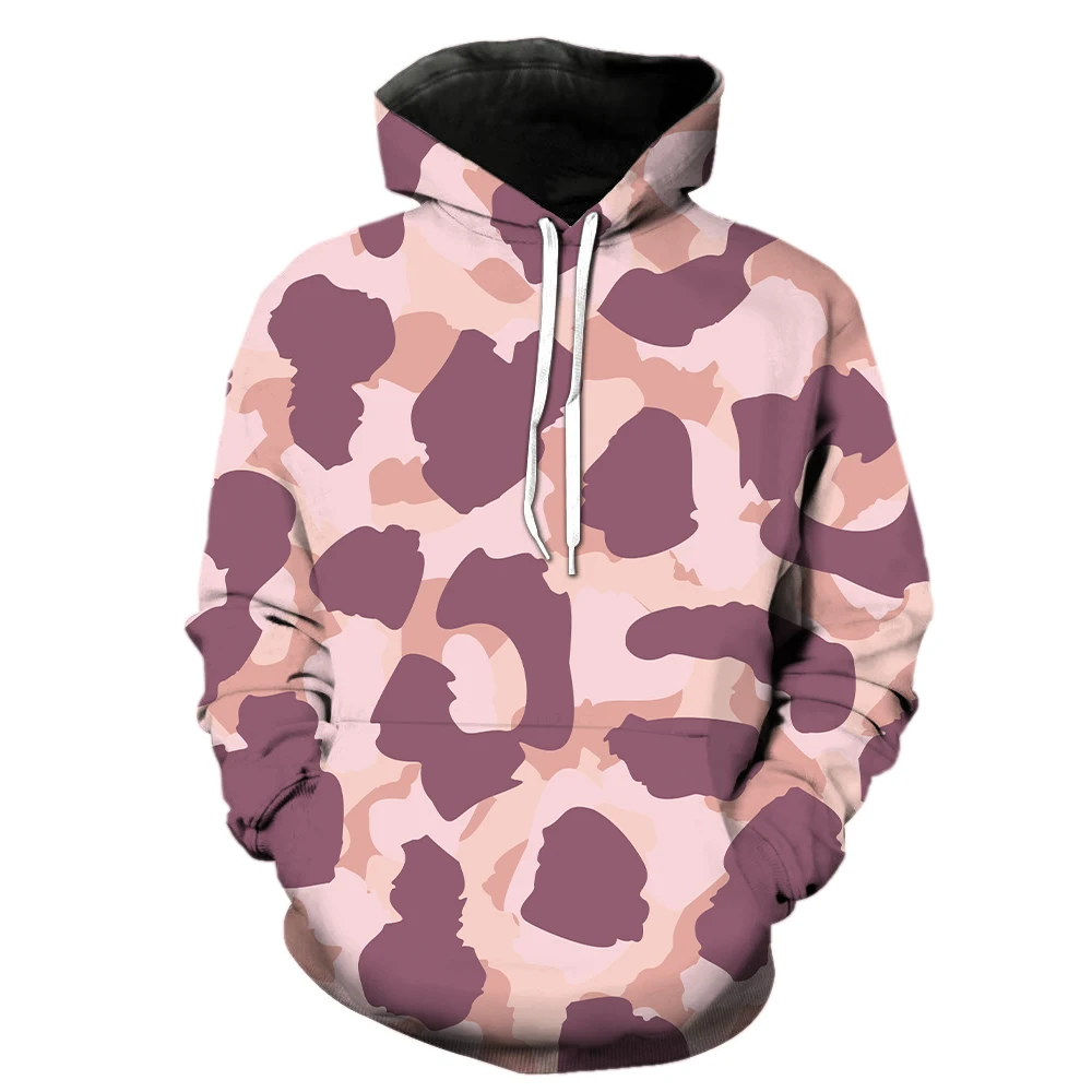 

Animal Fur Leopard Print Men's Hoodies Pullover Cool Hip Hop Funny Sweatshirts Fashion Spring Teens Unisex Tops Oversized Casual