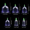 6Pcs Vacuum Cupping Sets with Pumping Gun Suction Cups Back Massage Body Cup Detox Anti Cellulite Cans Healthy Care Jars 4