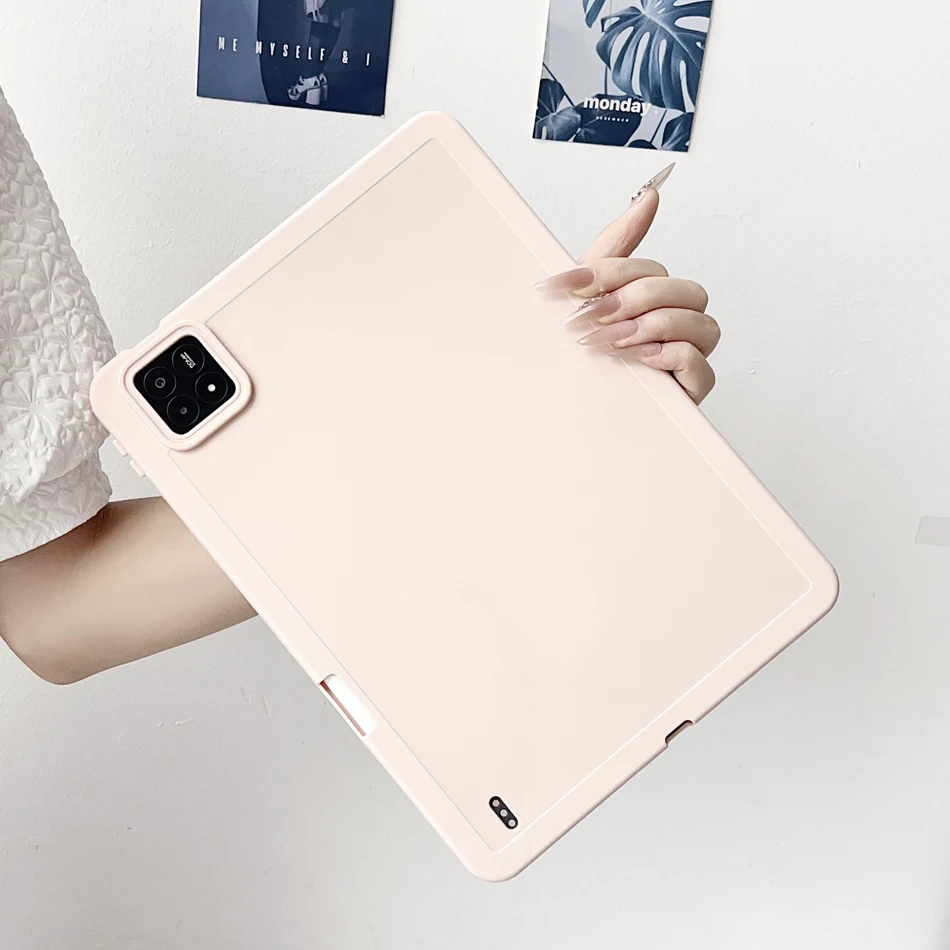 Tablet Case with Pencil Slot - Thick Shockproof Soft Silicone Cover