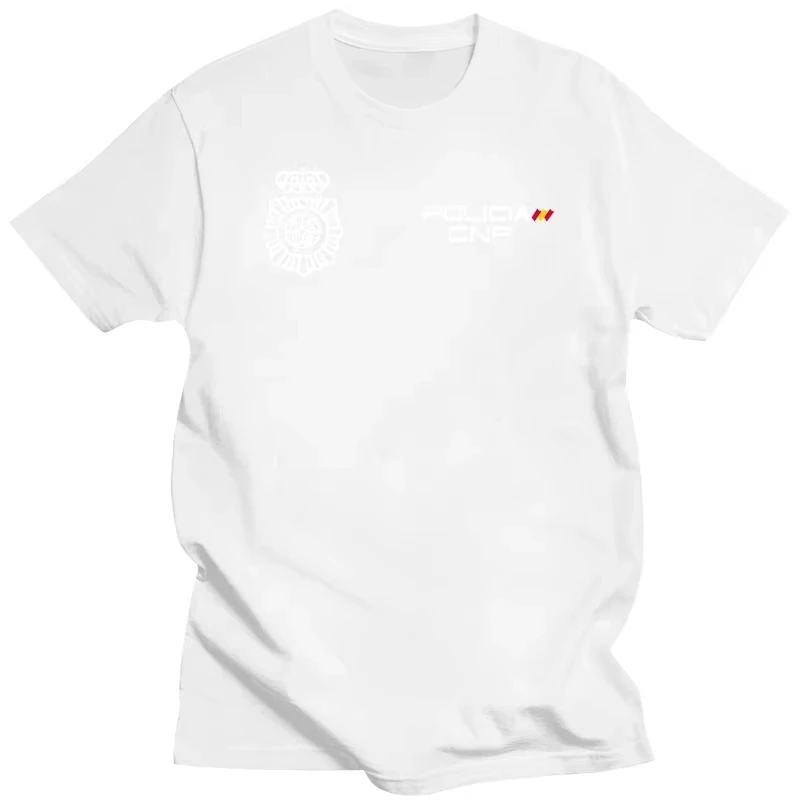 New UPR Oviedo Spanish National Police T-shirt for Summer , cotton, high quality, casual top for men and women