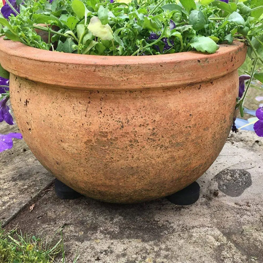 Hylying, 24 piedini per vaso da fiori a triangolo, supporto per vasi da fiori invisibili, supporto per piante in vaso per interni ed esterni
