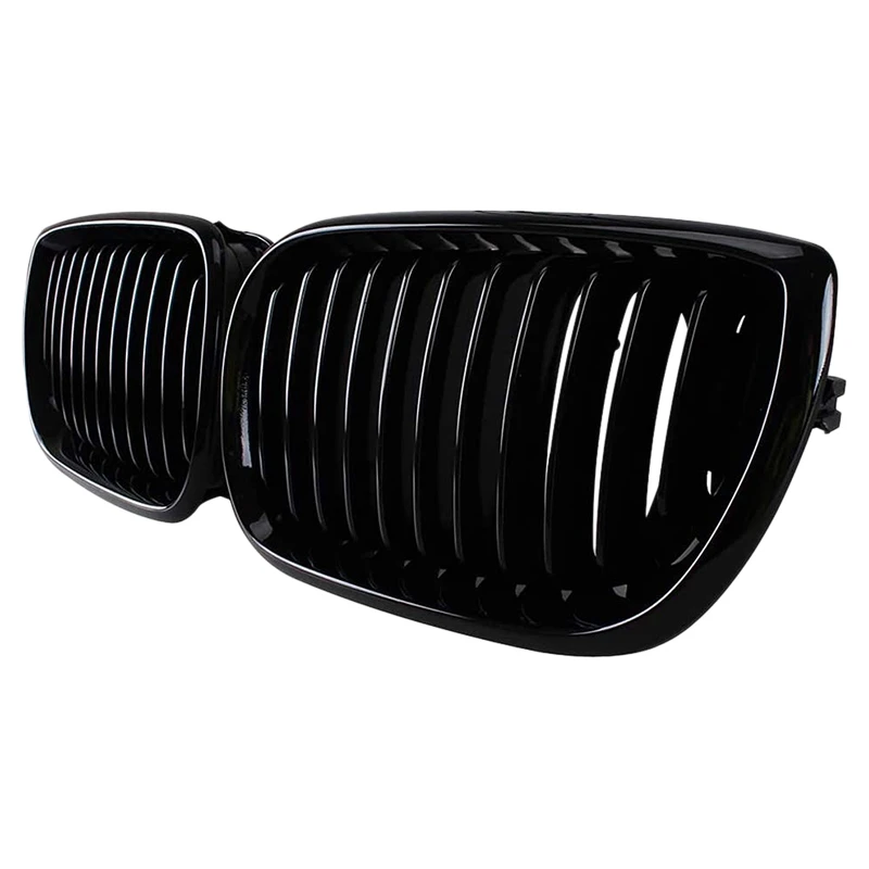 

Gloss Black Front Hood Kidney Grill for - E46 3 Series 2002-2005 4D Sedan 318I 320I 323I 328I Front Bumper