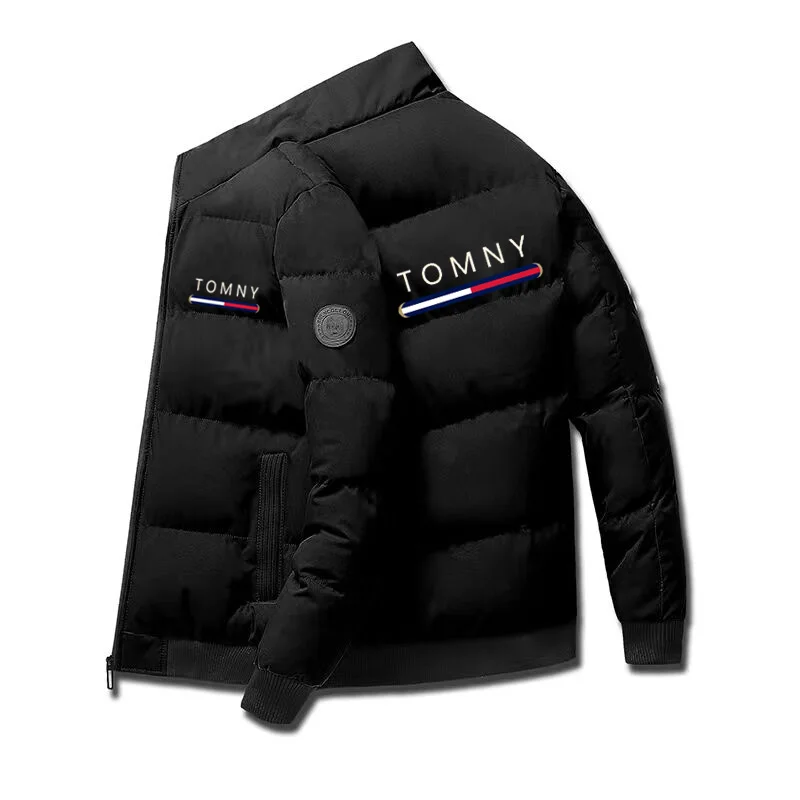 Men's Cotton-padded Jacket Tiger Head Short Thick Casual Men's Parkas Winter Trend Windproof Jacket xs-5XL