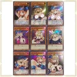 Goddess Anime Yu-Gi-Oh DIY ACG Black Magician Girl Sexy Cards Game Battle Boy Toys Collectible Cards Christmas Birthday Presents