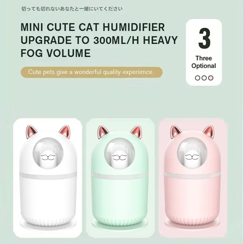 Car Humidifier Atomized Aromatherapy Ambient Lamp Sprayer Air Purifier