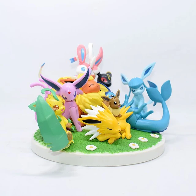 Pokemon Go Eevee Evolution Family Action Figure Toys(3-Pack) - 2