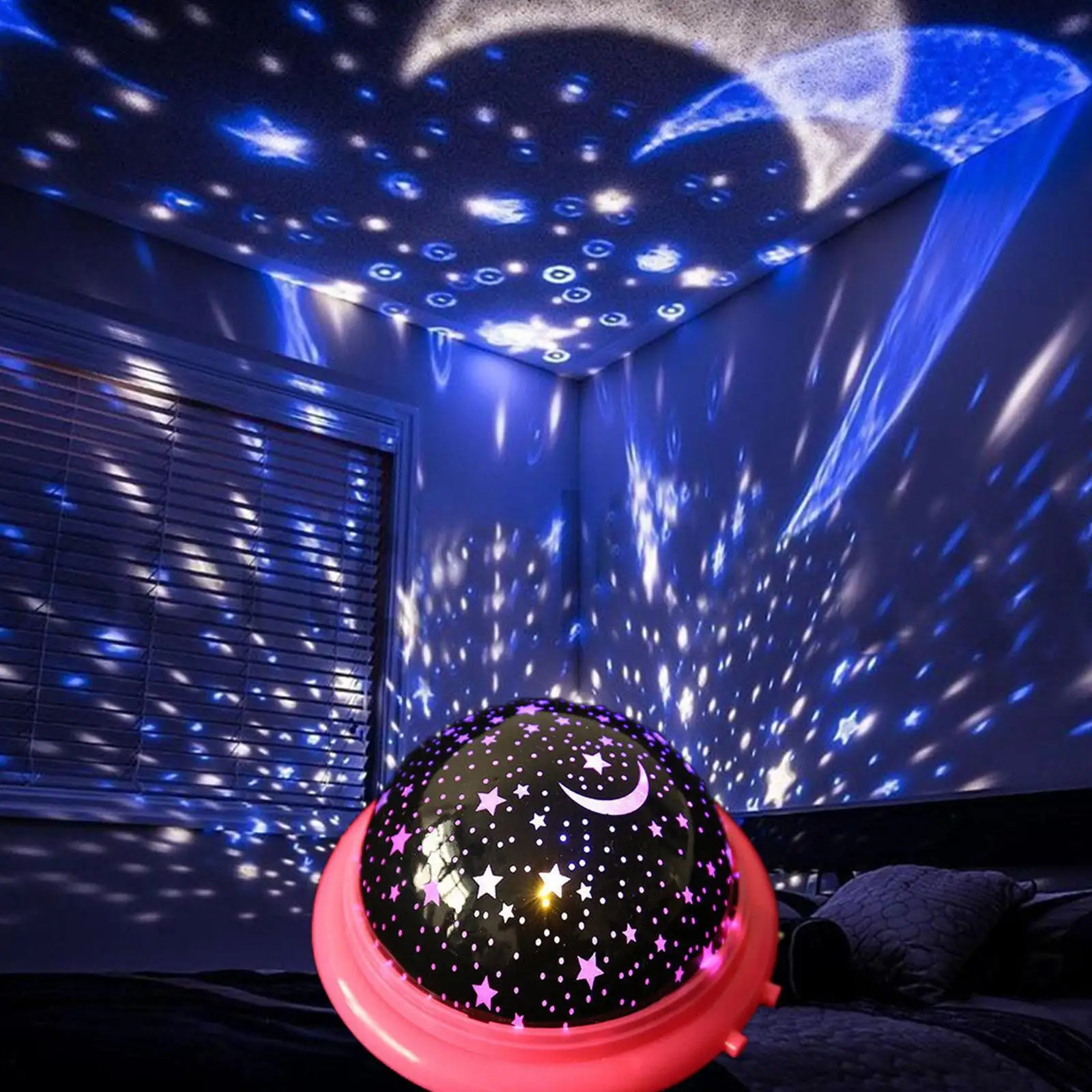 

Flicker Night Light Projector Rotating Starry Sky Starry Sky Master Children Kids Baby Sleep Romantic Led Lamp Projection Fli