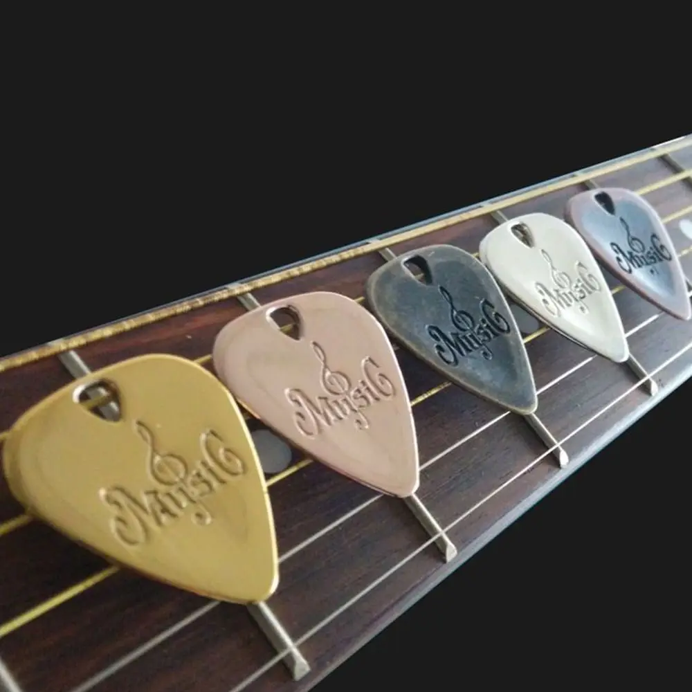 Metal Guitar Pick guitar picks Electric Guitar Bass Replacement Acoustic Picks Triangular Design Plectrum for Electric