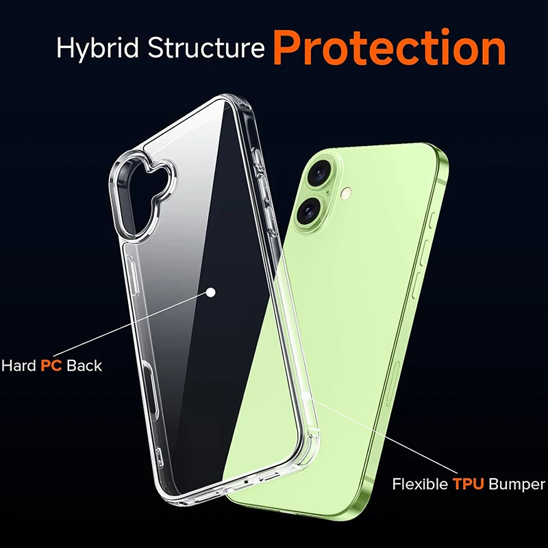 Military Grade Acrylic Hard Case with Silicone Soft Back Cover