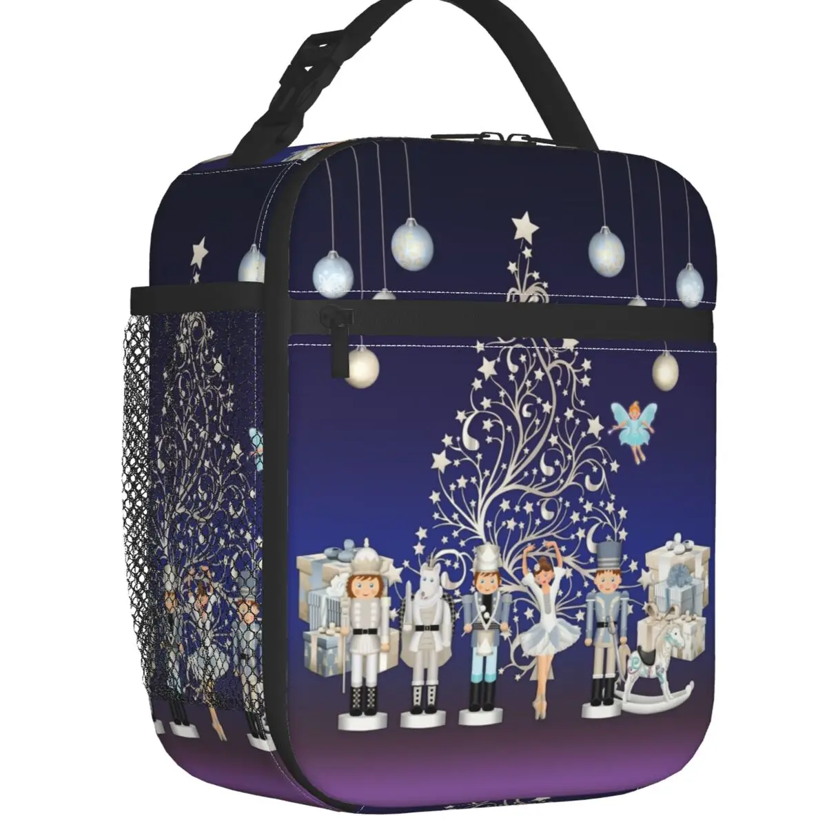 

Nutcracker Christmas Ballet Scene Insulated Lunch Bags for Work School Leakproof Cooler Thermal Bento Box Women Children