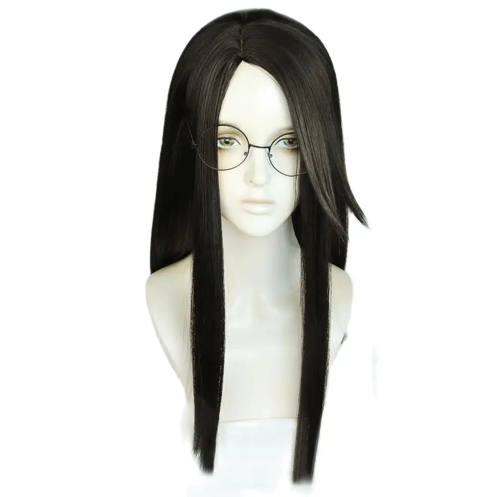 

Game VALORANT Cosplay Killjoy Wig 60cm Long Black Brown Heat Resistant Hair Wigs + Wig Cap