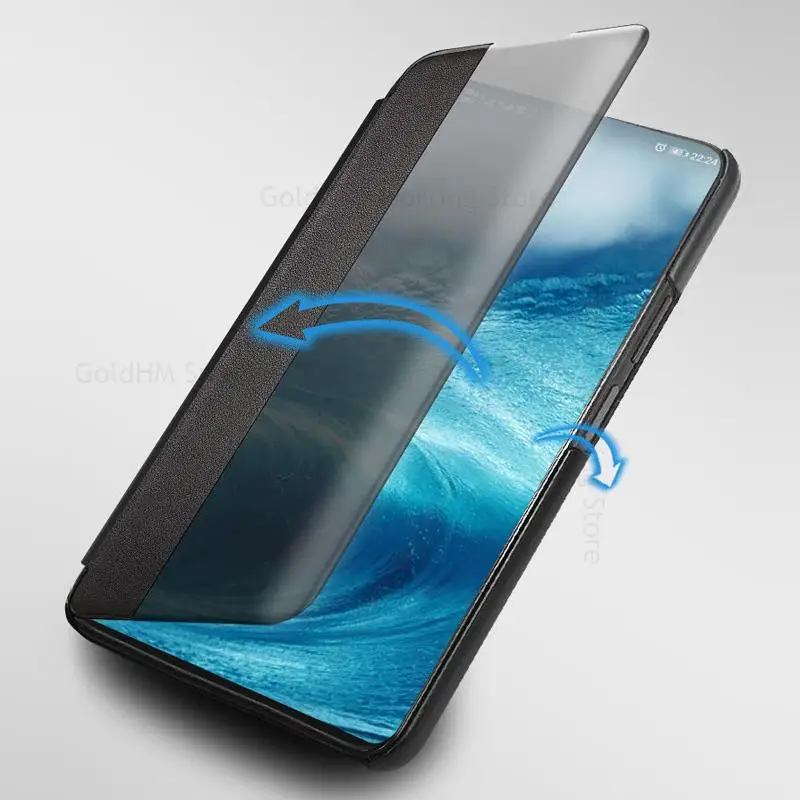 Capa de Telefone de Couro para Xiaomi Capa View Windows Flip Capa Protetora Completa Transparente para mi 12 Pro 12x 11 12s Ultra Funda - Image 2