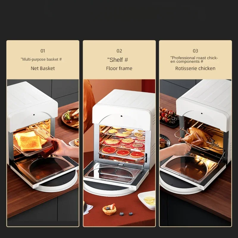 Double Heat Source Air Fryer Large Capacity Air Speed Fryer Home Multi-Functional Deep Frying Pan Fried Chicken Fries 2