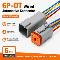 6 Pin DT04-6P DT06-6S Waterproof Connector with 15cm Cable - Heavy Duty Electrical Plug Socket for Car, Truck, Motorcycle & Boat 1