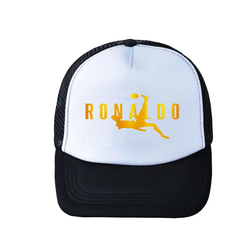 3D Printed Cristiano Ronaldo CR7 Adjustable Snapback Baseball Cap Men Women Casual Sports Mesh Hat Outdoor Party
