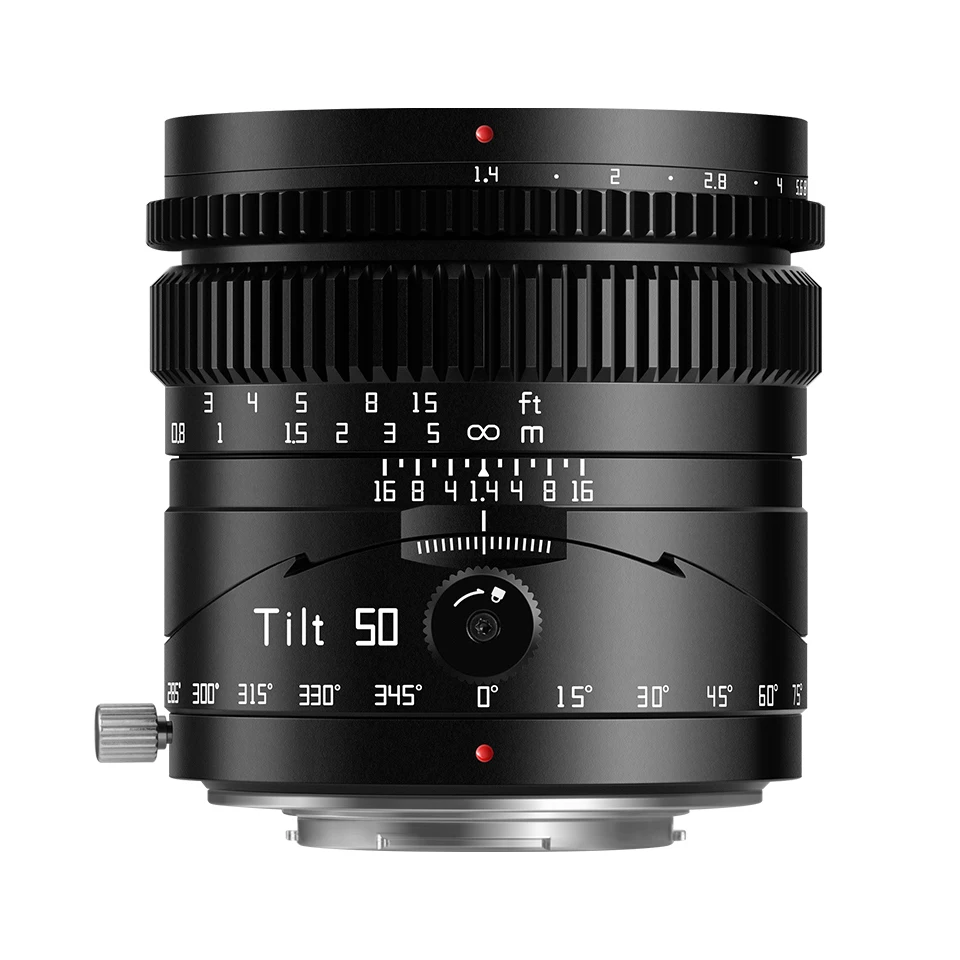 TTArtisan Tilt 50mm F1.4 MF 풀프레임 카메라 렌즈 (스튜디오 사진 촬영용, E, 니콘 Z, 후지필름 XF, M43 L-마운트 호환)
