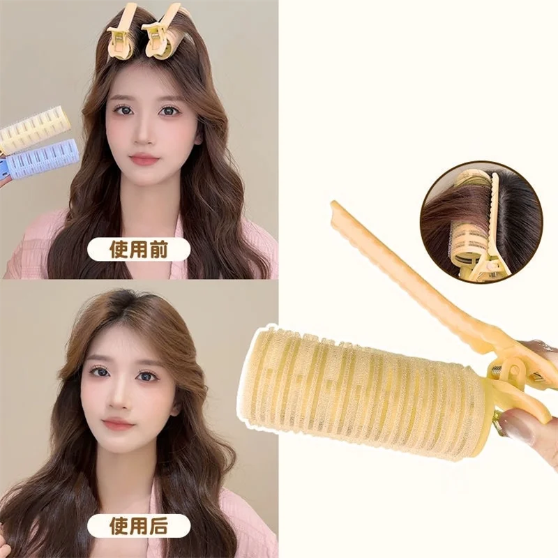 Fluffy Hair Roller 1/2pcs Bangs Hair Root Fluffy Clips Self Grip Traceless No Damage Bang Top Styling Curling