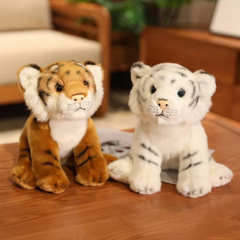 

30-45cm High Quality Lifelike Tiger Plush Toys Soft Wild Animals Simulation Yellow Baby Tiger Doll Children Kids Birthday Gift