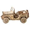 DIY Mechanical Off-road Cars Wood Puzzle Toys Child Classic Jeep Building Block Kits Models for Boys Adults 3d Ww2 Military Gift 2