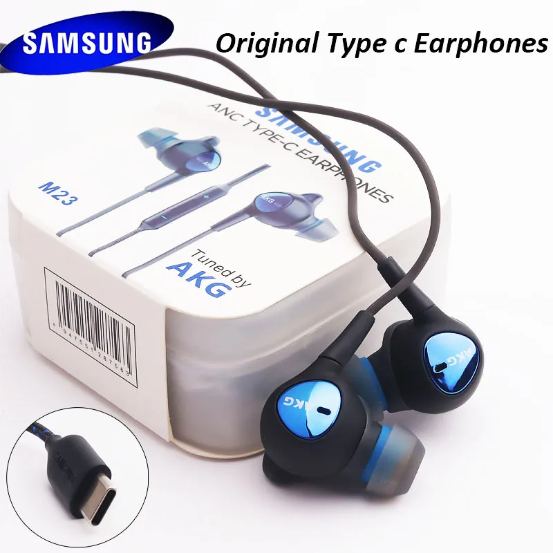 Original Samsung Earphones Type C Wired Akg In Ear Headphones With Mic