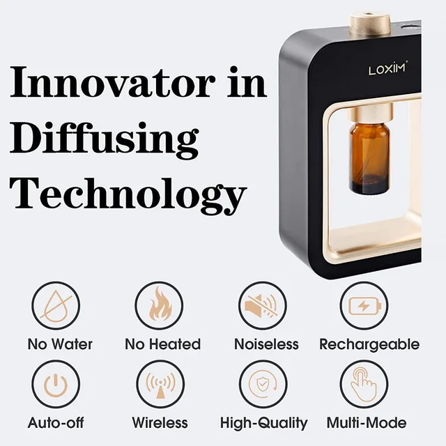Nebulizing Essential Oil Diffusers Smell Distributor Scent Machine Super Quiet Portable Electric Aromatic Oasis Aroma Diffuser 2