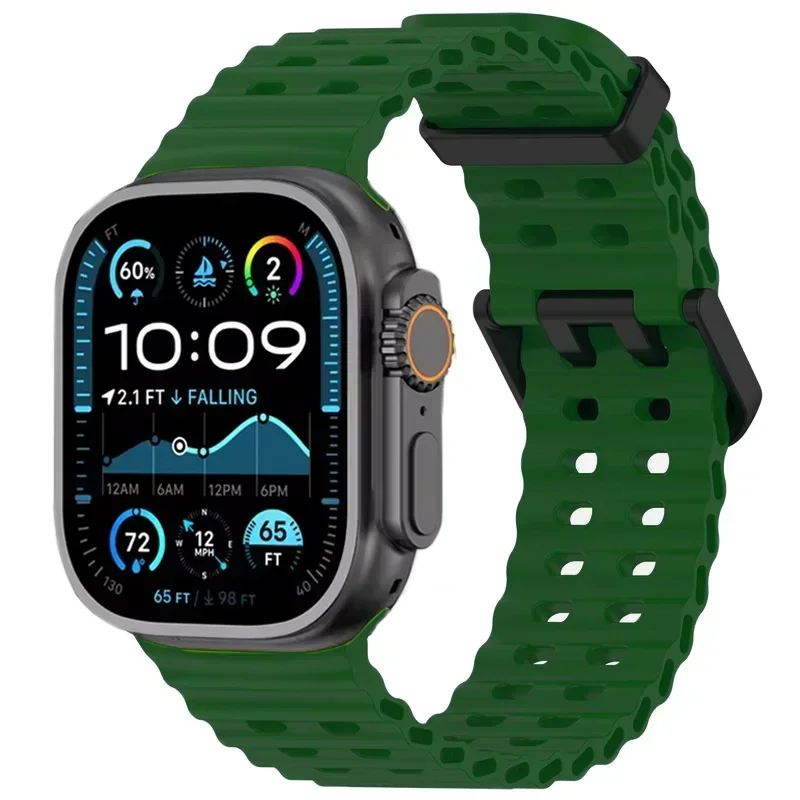 Ocean Silicone Strap for Apple Watch - Durable and Stylish Replacement Band