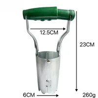 Thickened Stainless Steel Seedling Transplanter Digging Hole Sowing Garden Seedling Tool Planting Vegetable Cylinder Planter 6