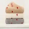 T049A 100% Cotton sweat heart love gift Thick Soft For Adults Kids Home face towel 3