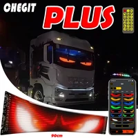 LED Matrix Pixel Panel Light Bluetooth App 5V USB Control Scrolling Advertising LED Car Sign Animation Programmable For Car Sho 1