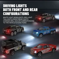 1/64 Mini RC Car 2.4G Remote Control Cars Drifting Alloy Truck Model with Light Off-Road Vehicle Kid Toys for Boys Children Gift 2