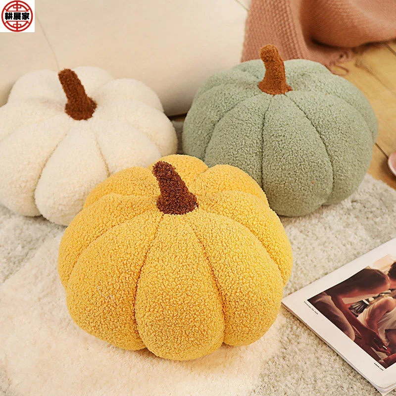 

Pumpkin Plush Pillow 20cm Squash Holloween Decoration Plush Toys Creative Special-shaped Sofa Cushion Christmas Gift for Kids