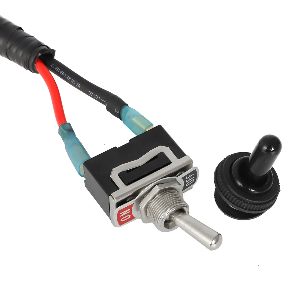 Universal Fuse Bypass Switch Kit For ATM Mini-Fuse Towed Vehicles - Includes Rocker Switch & Waterproof Boot Cap