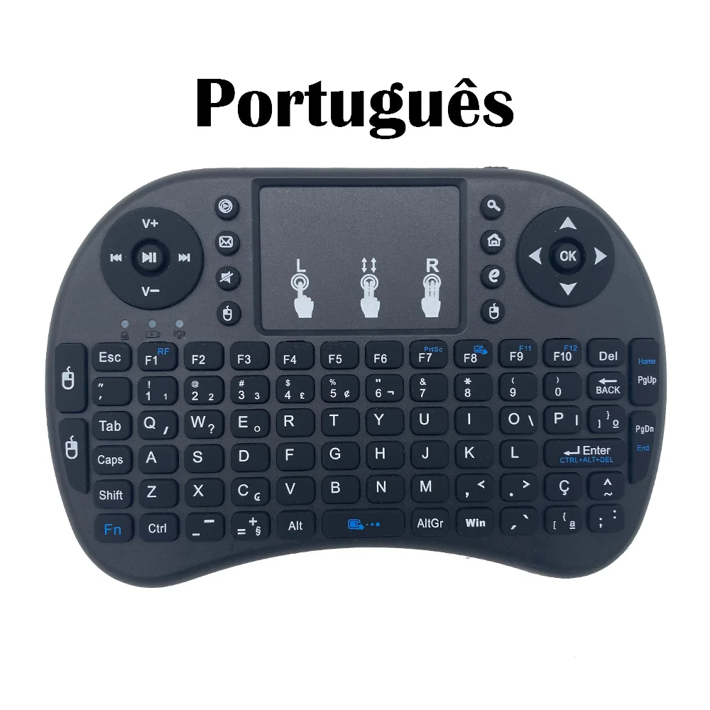 Compact Wireless Touch Keyboard with Air Mouse Functionality – Multilingual Edition