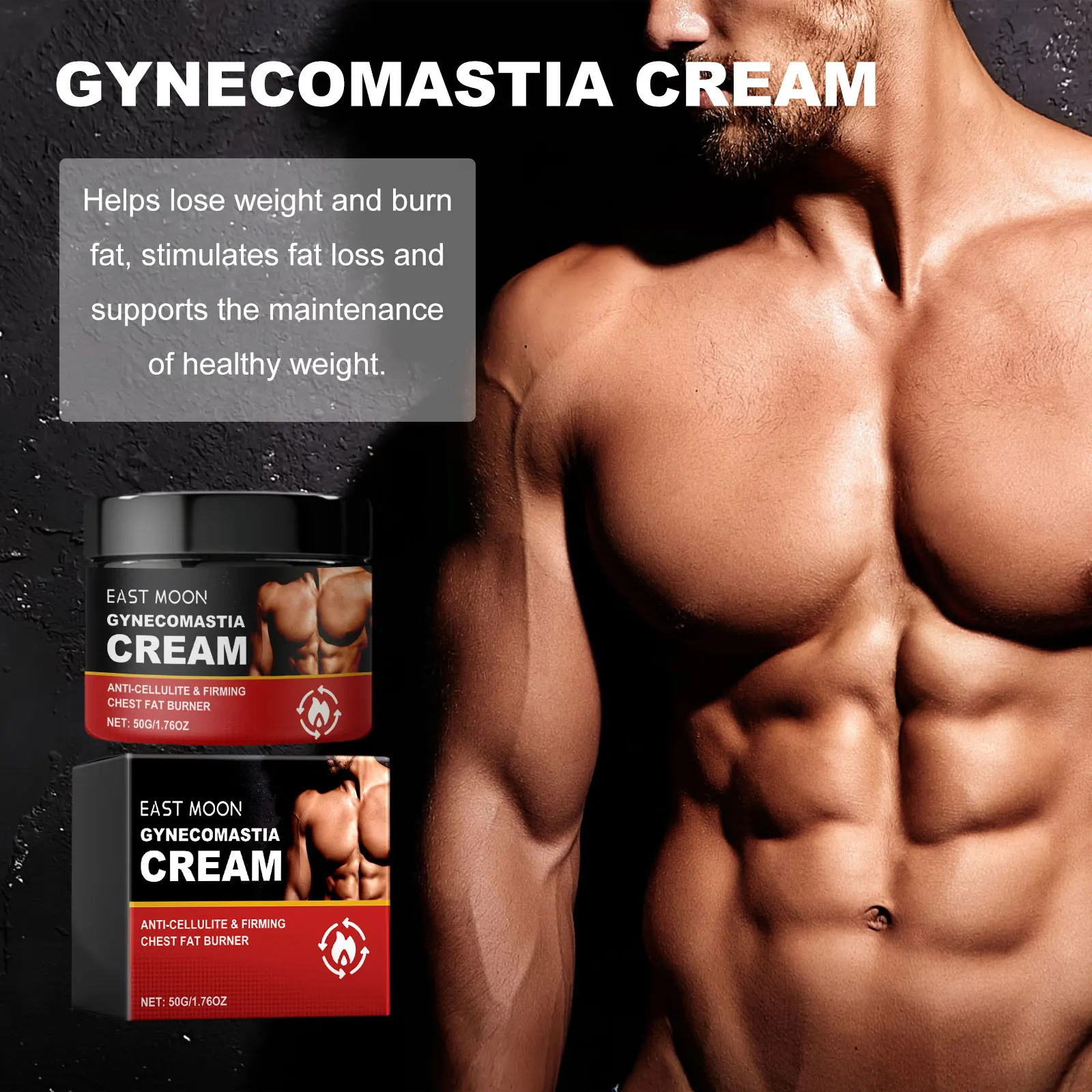 Men's Chest Firming Cream Lifting Firming Improve Bust Sagging Rapid Growth Bigger Bust Enhancer Massage Cream Men Skin Care 50g 3