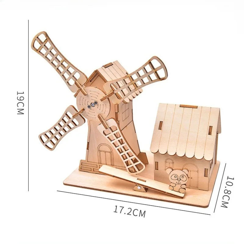 3D 퍼즐 태양열 풍차 장난감 과학 장난감 DIY 물리학 교육 키트 어린이용 모델 태양광 기술 실험 STEM 키트