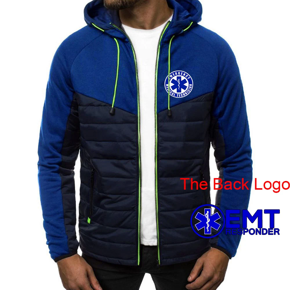 Cotton Padded Hooded Jacket for Men Autumn Winter