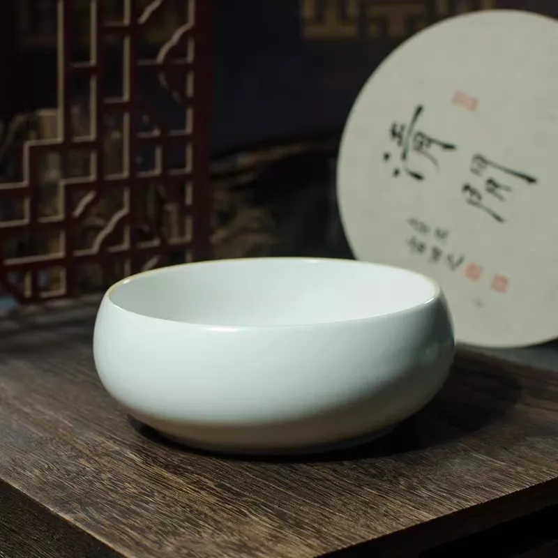 서예 및 중국화용 세라믹 붓세척기, 전통 책상용품용 도자기 물통