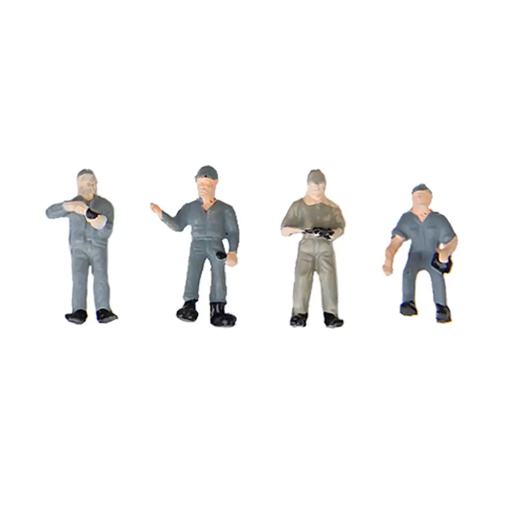 25pcs Hand Painted Railroad Man Figurines Train Railways 87