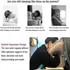 PVC Inflatable Travel Pillow Portable Headrest Chin Support Cushions for Airplane Plane Car Office Rest Neck Nap Pillows 5