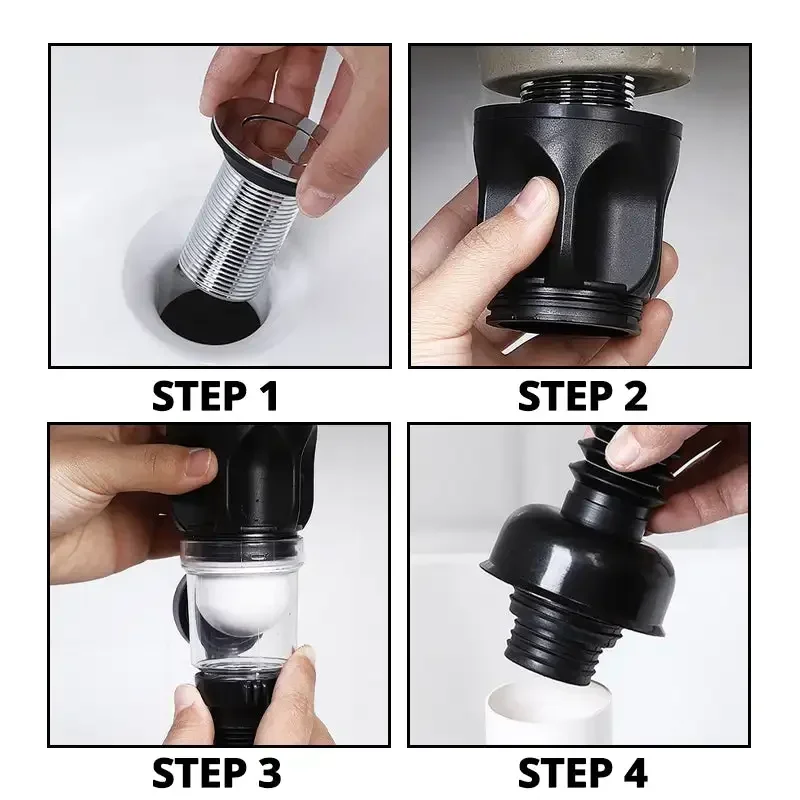 Sink Drain Pipe Set for Bathroom Kitchen