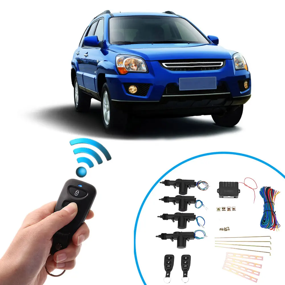 Keyless Entry System Locking Kit Remote Control Car Door Lock Kit Turn Light Car Central Locking System Automobile Parts car door lock kit,car remote central kit,car remote door lock kit