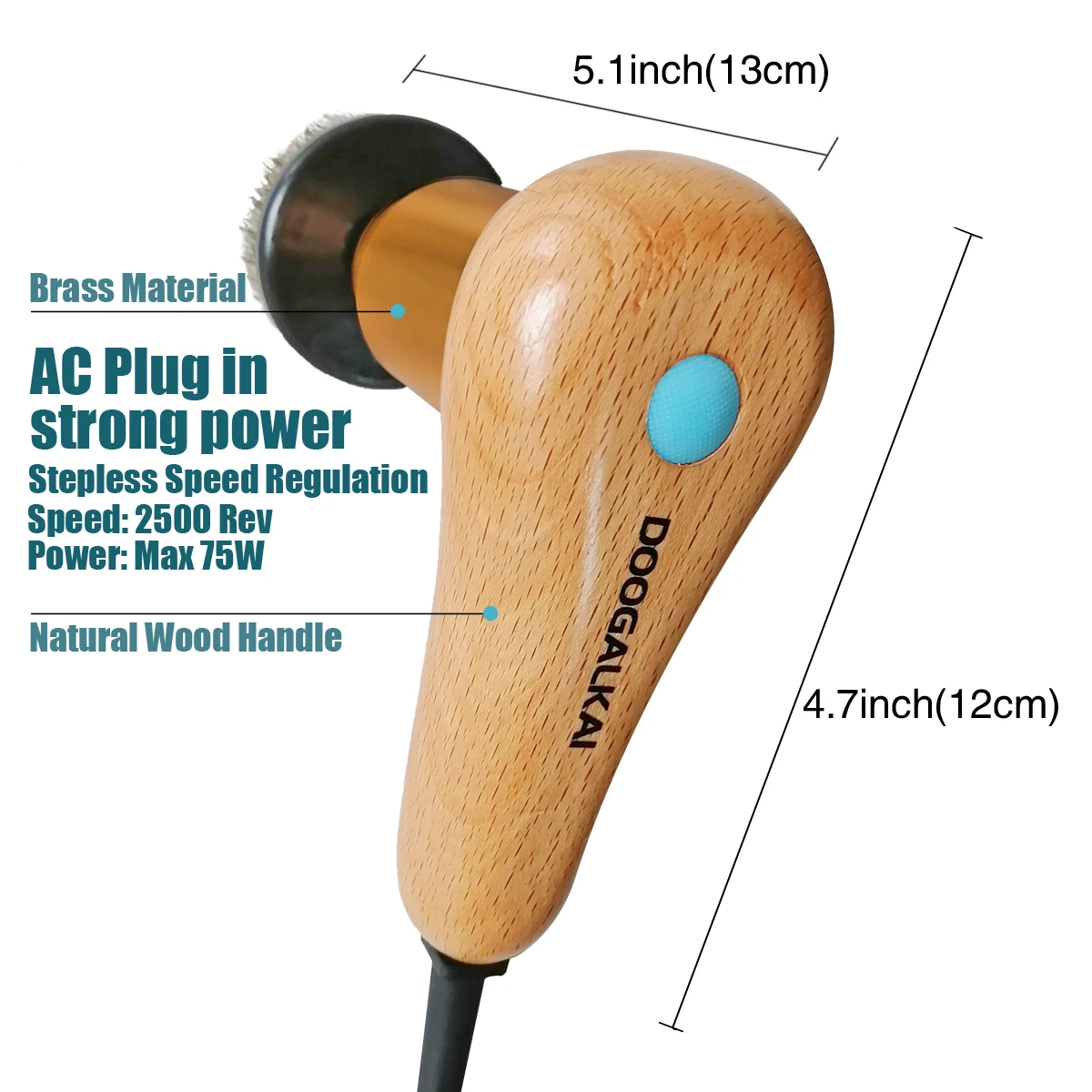 Professional Brush Shoes Cleaner Wooden Electric Shoe Polisher Shine Care Kit Leather Polish Tools