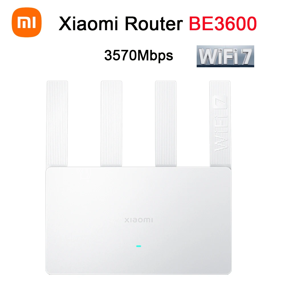 

Xiaomi Router BE3600 WiFi 7 MLO Dual-Band Mesh Networking Gaming Acceleration IPTV 2.5G High-End Ethernet Port Repeater VPN