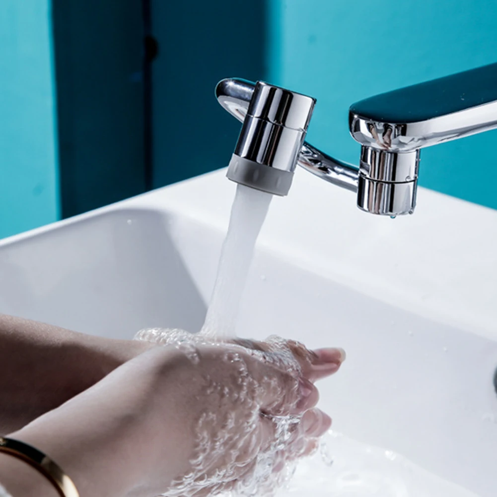 1080 Rotating Rotatable Spray Attachment Filter Extension Kitchen Faucet Extend 2 Mode Splash Filter Extension Stainless Steel 2