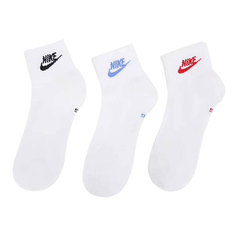 Nike Unisex Solid Color Fitness & Sports Socks Three-Pack