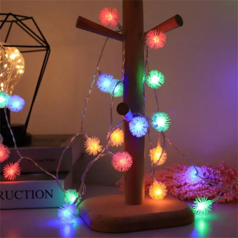 

LED Ball String Lights Battery Garland Artificial Bouquet Foam Fairy Lights For Valentine's Wedding Decoration Lighting New